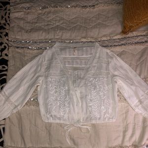 NWOT Free People white blouse